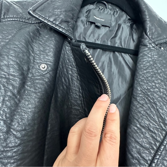 MEMBERS ONLY |  Faux Leather Biker Jacket | Black | Size: S - Picture 6 of 10